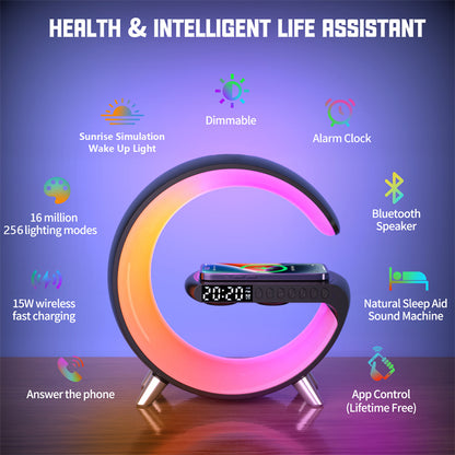 Letory™️  G-LED Lamp Bluetooth Speake Wireless Charge
